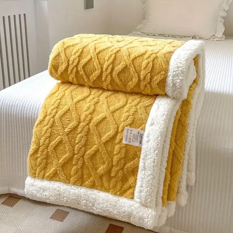 Plaid Sherpa polaire moelleux – doux, chaud et polyvalent