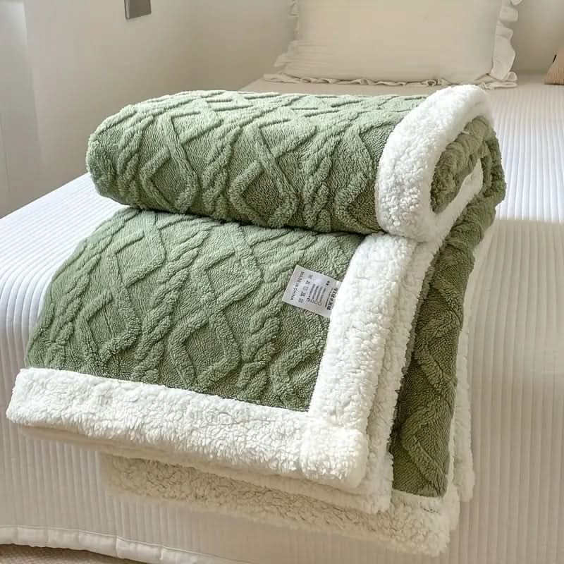 Plaid Sherpa polaire moelleux – doux, chaud et polyvalent