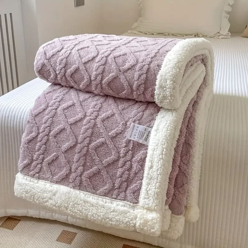 Plaid Sherpa polaire moelleux – doux, chaud et polyvalent