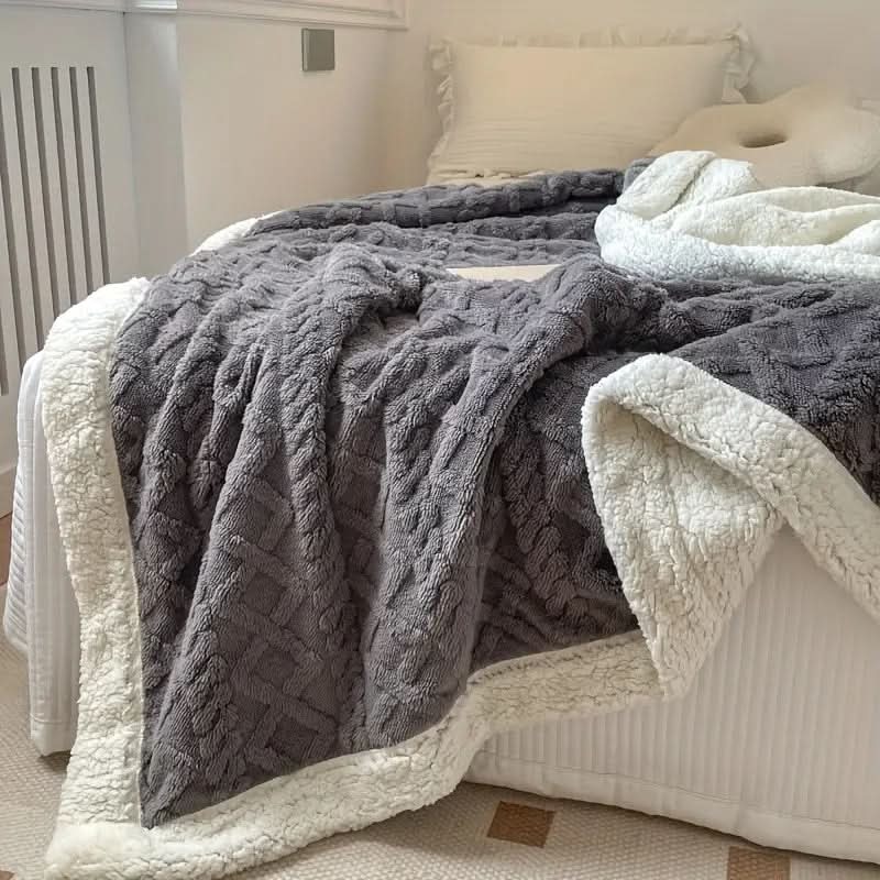 Plaid Sherpa polaire moelleux – doux, chaud et polyvalent