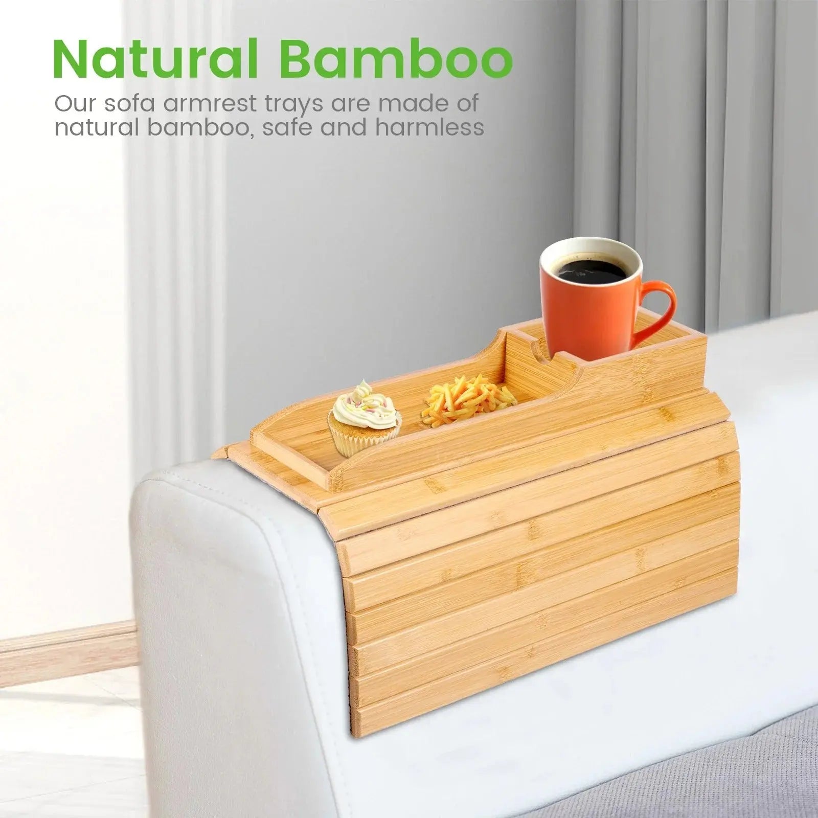 SofaTray™ – Porte-boissons pratique et plateau de table en un [50 % de réduction]