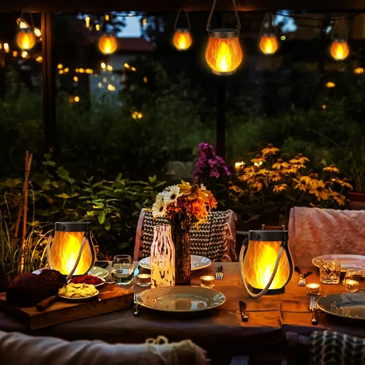 SolarFlame™ – Flamboiement enchanté pour des nuits pleines d’ambiance [50 % de réduction]