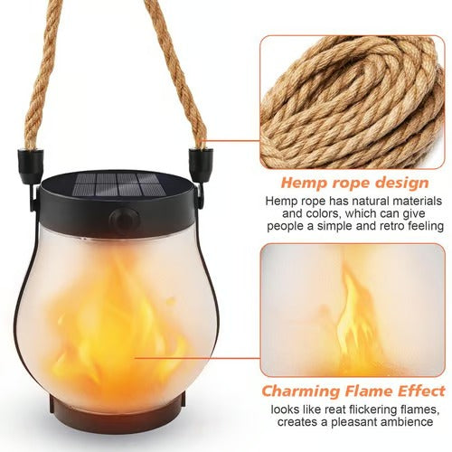 SolarFlame™ – Flamboiement enchanté pour des nuits pleines d’ambiance [50 % de réduction]