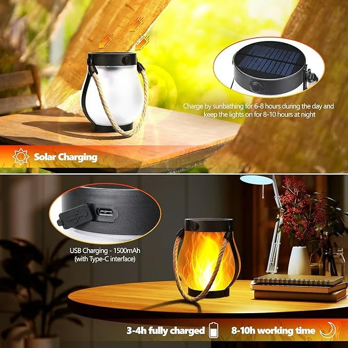 SolarFlame™ – Flamboiement enchanté pour des nuits pleines d’ambiance [50 % de réduction]
