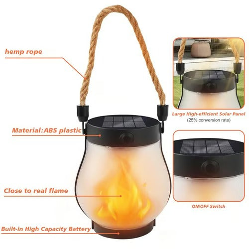SolarFlame™ – Flamboiement enchanté pour des nuits pleines d’ambiance [50 % de réduction]