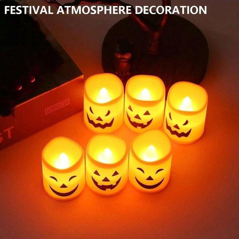 [Lot de 6] ScaryCandle™ – Lumière de bougie sans danger d’incendie pour une ambiance effrayante [50 % de réduction]