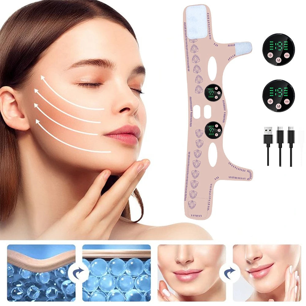 Appareil EMS Contour Visage – Raffermissement et Définition Naturelle