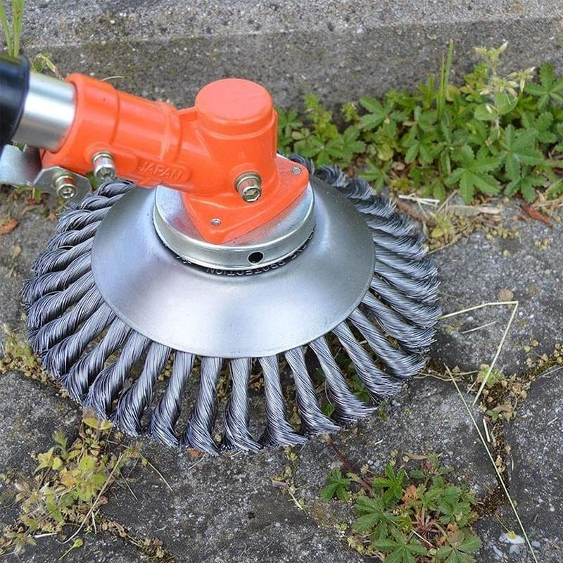 Accessoire Coupe-Bordures à Têtes Métalliques pour Éliminer les Mauvaises Herbes
