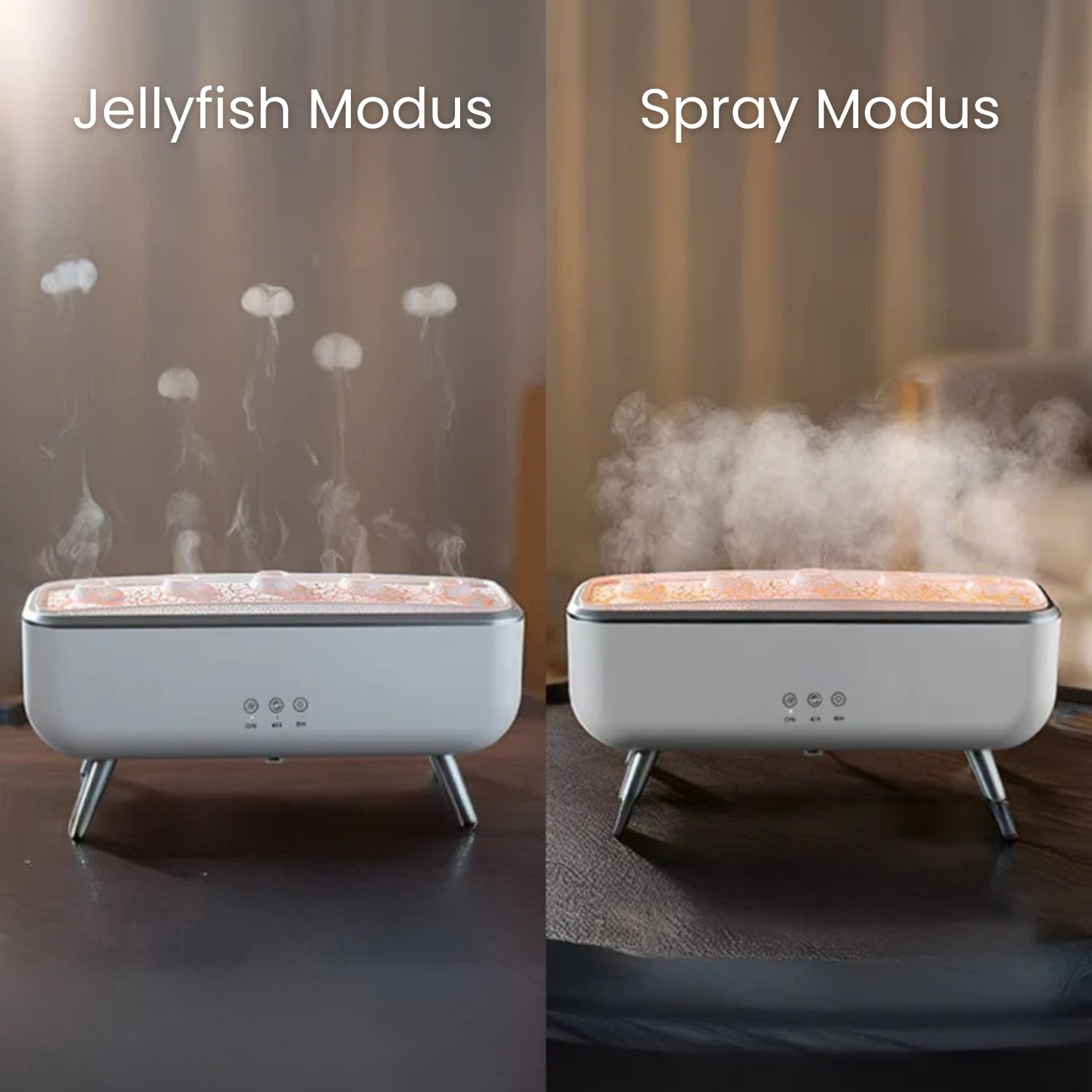 Diffuseur Humidificateur Méduse LED avec Changement de Couleur et Aromathérapie
