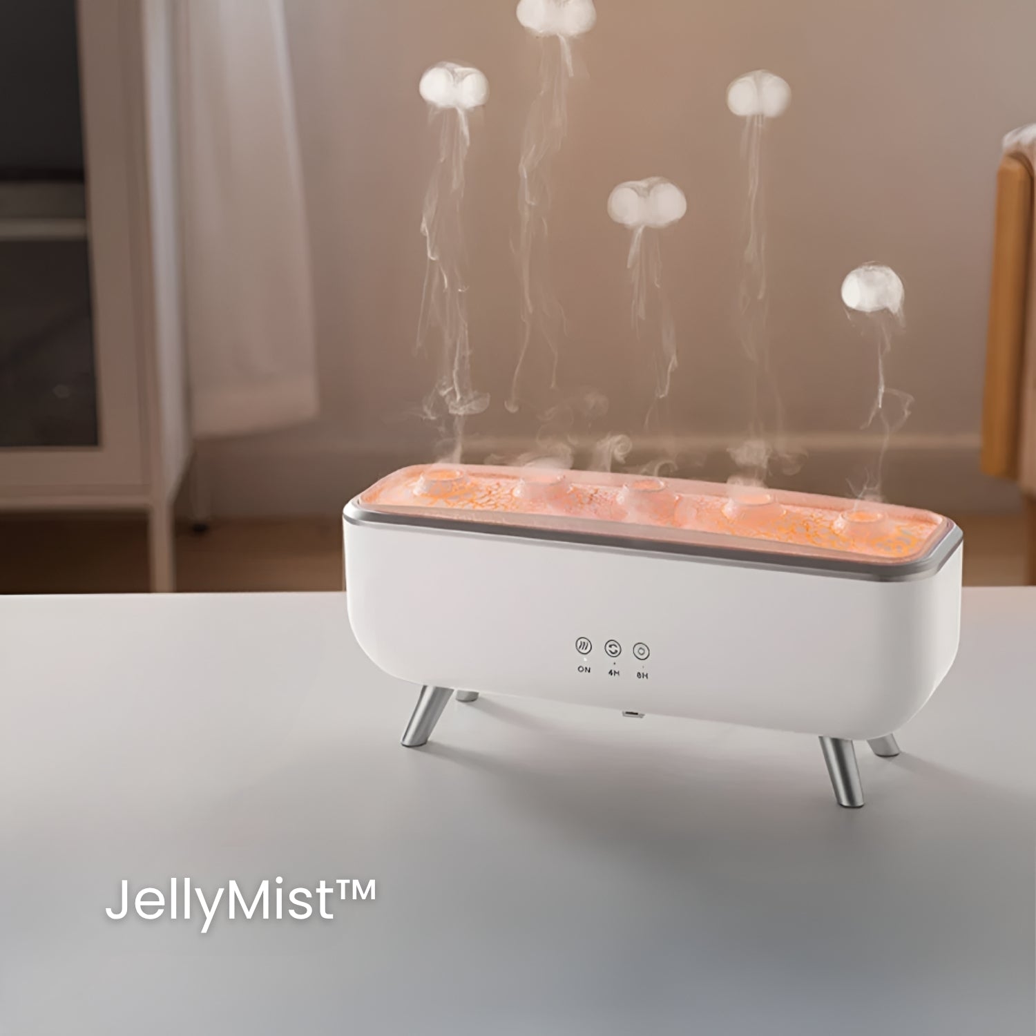 Diffuseur Humidificateur Méduse LED avec Changement de Couleur et Aromathérapie