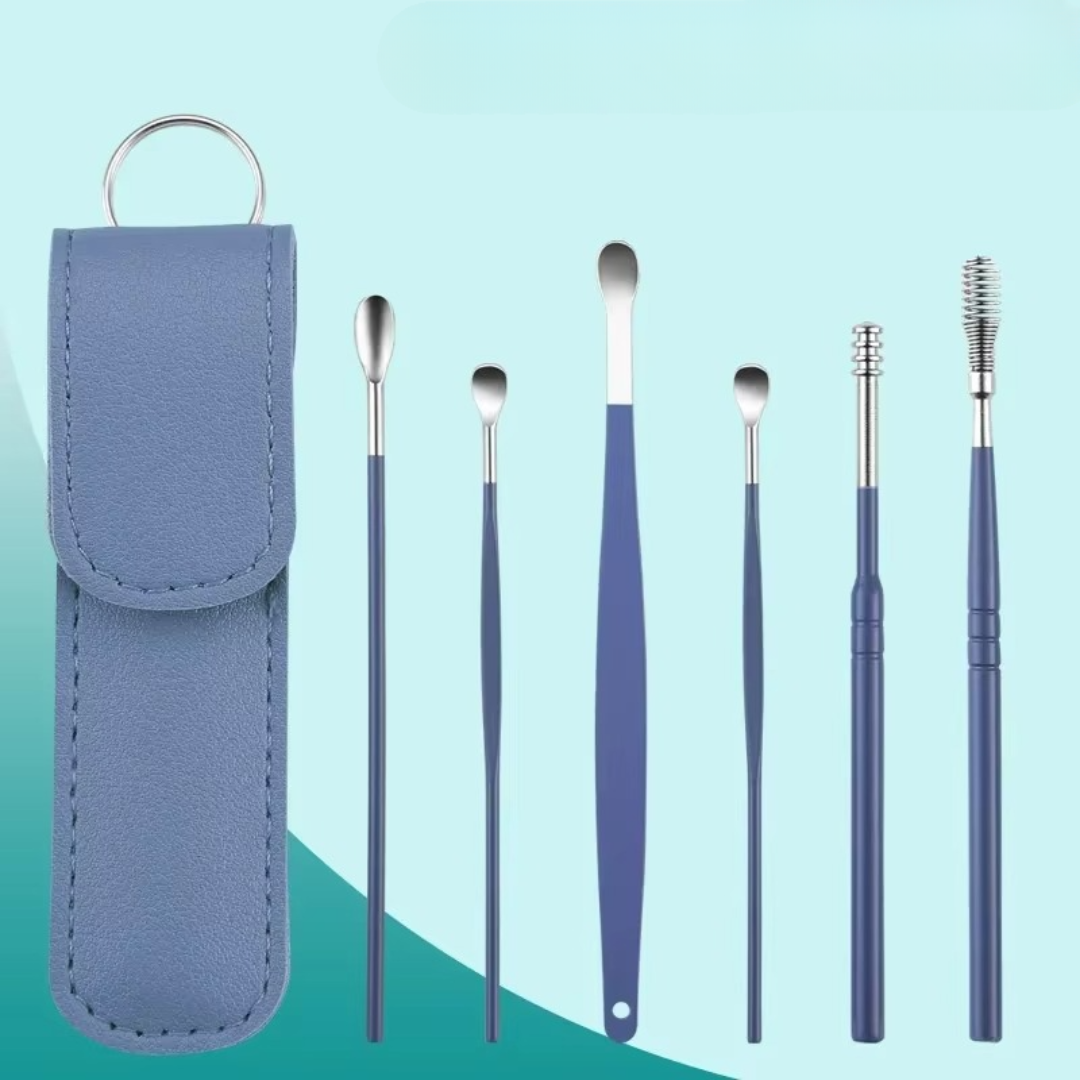 Nettoyeur de Cérumen Réutilisable à Spirale pour Oreilles Propres