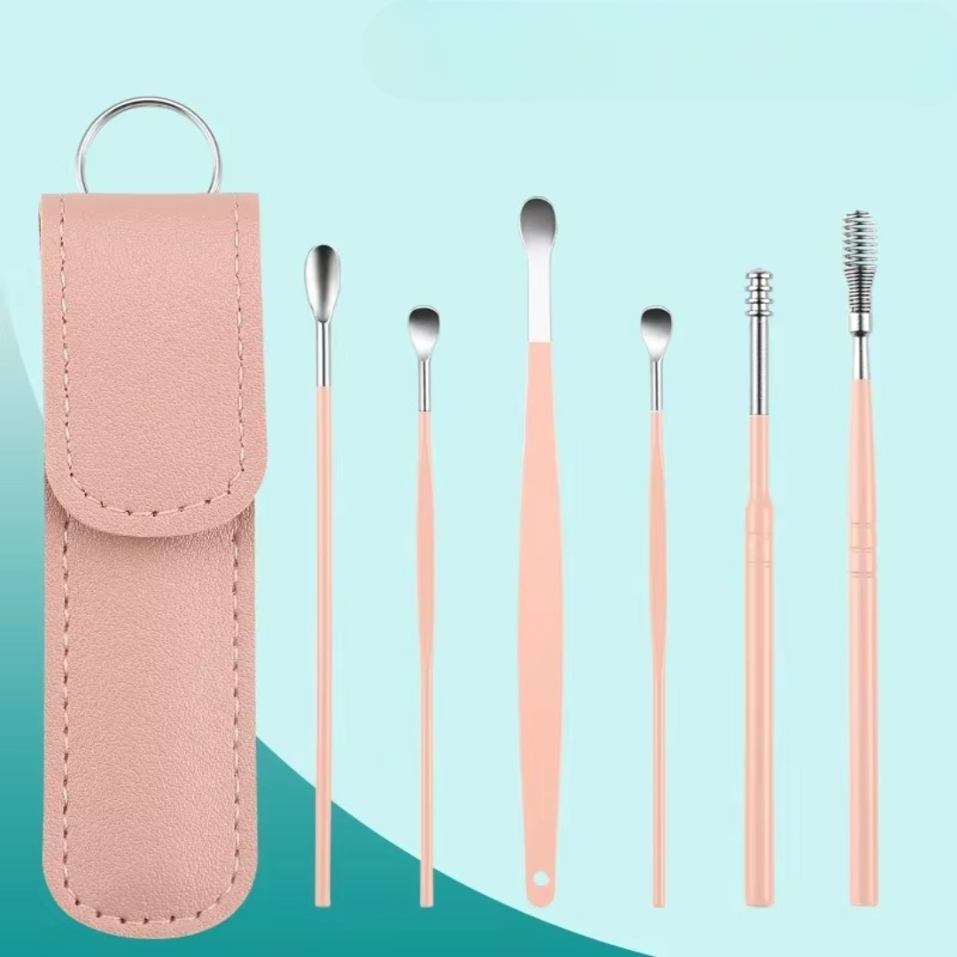 Nettoyeur de Cérumen Réutilisable à Spirale pour Oreilles Propres