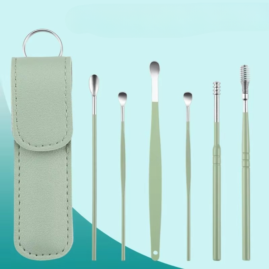 Nettoyeur de Cérumen Réutilisable à Spirale pour Oreilles Propres