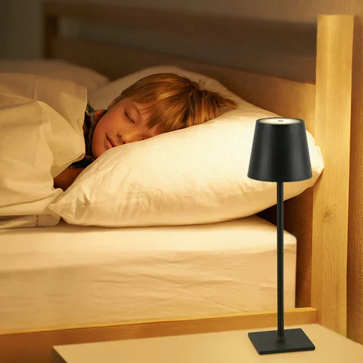 Lampe de table LED sans fil avec variateur tactile et batterie USB-C