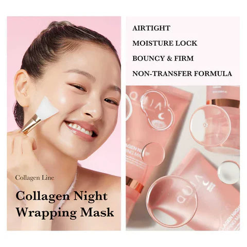 Masque de Nuit Peel-Off au Collagène pour Peau Lisse et Hydratée