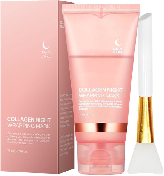 Masque de Nuit Peel-Off au Collagène pour Peau Lisse et Hydratée