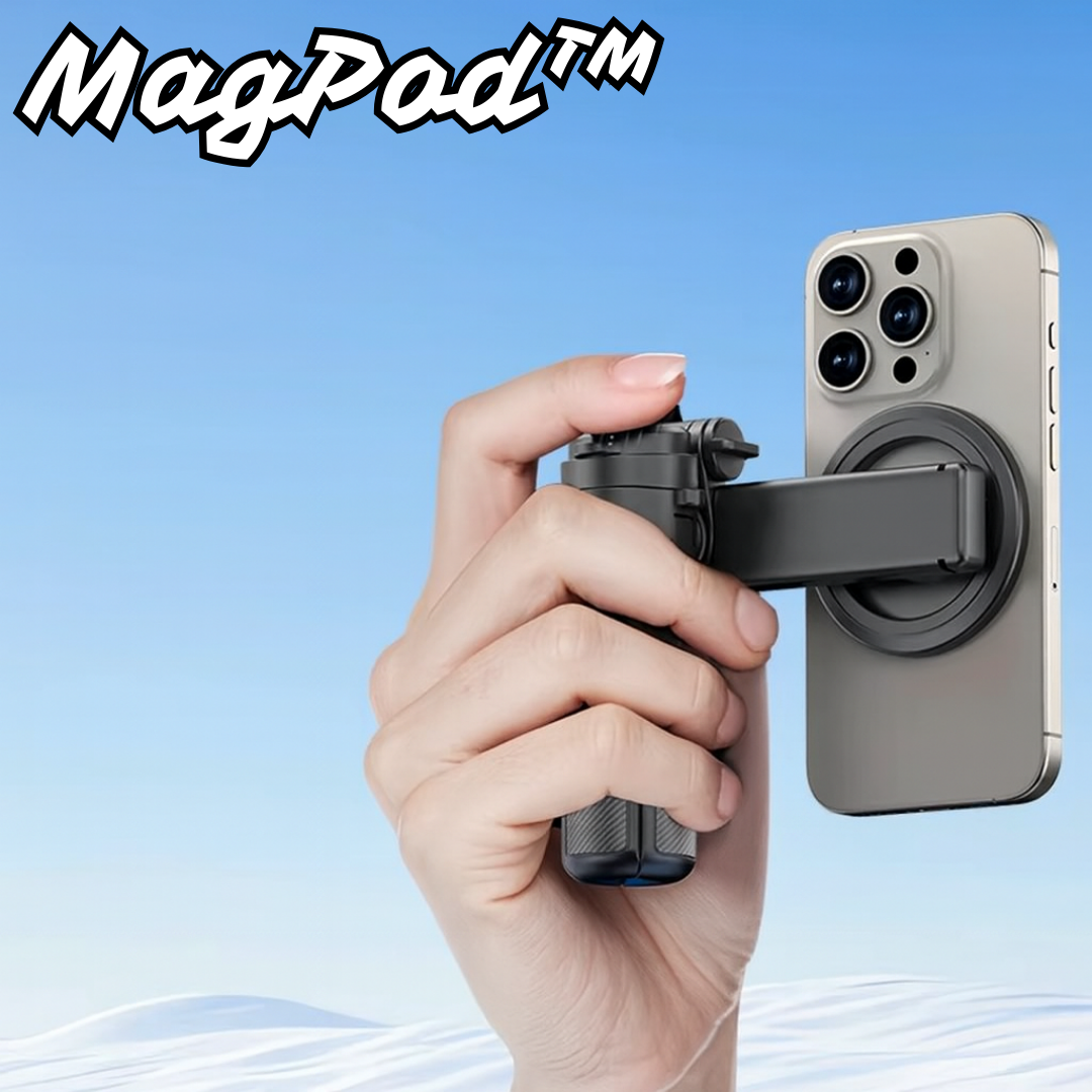 Mini-trépied magnétique 3-en-1 extensible pour smartphone et appareil photo