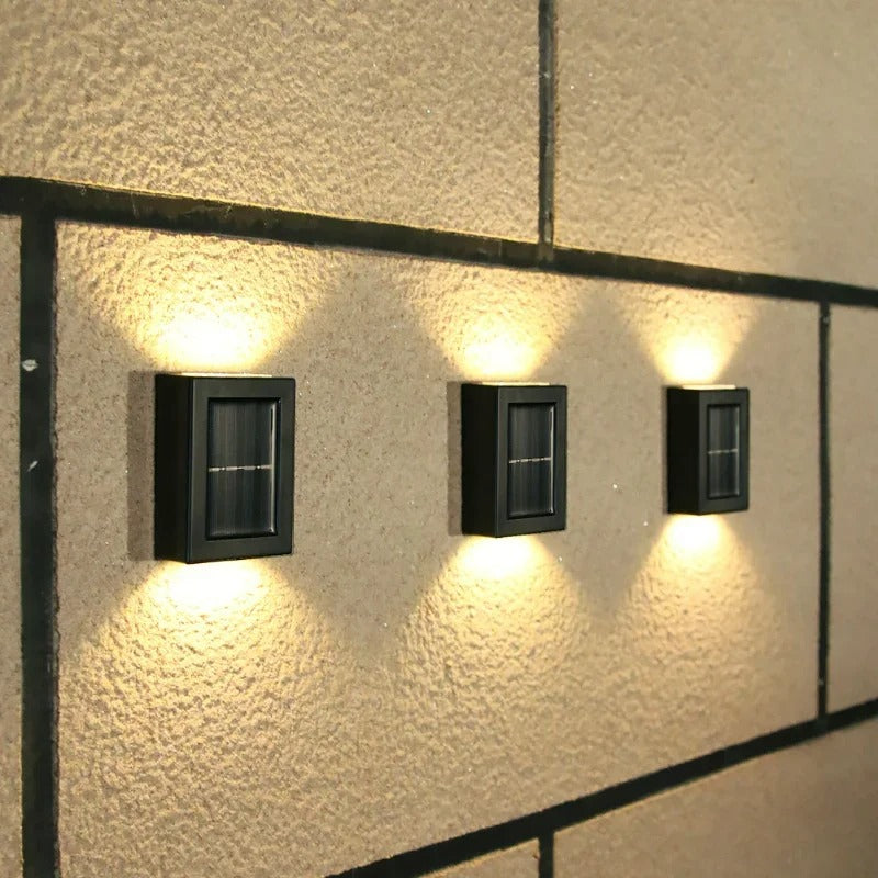 Applique Murale Extérieure avec LED Blanc Chaud – Lot de 4
