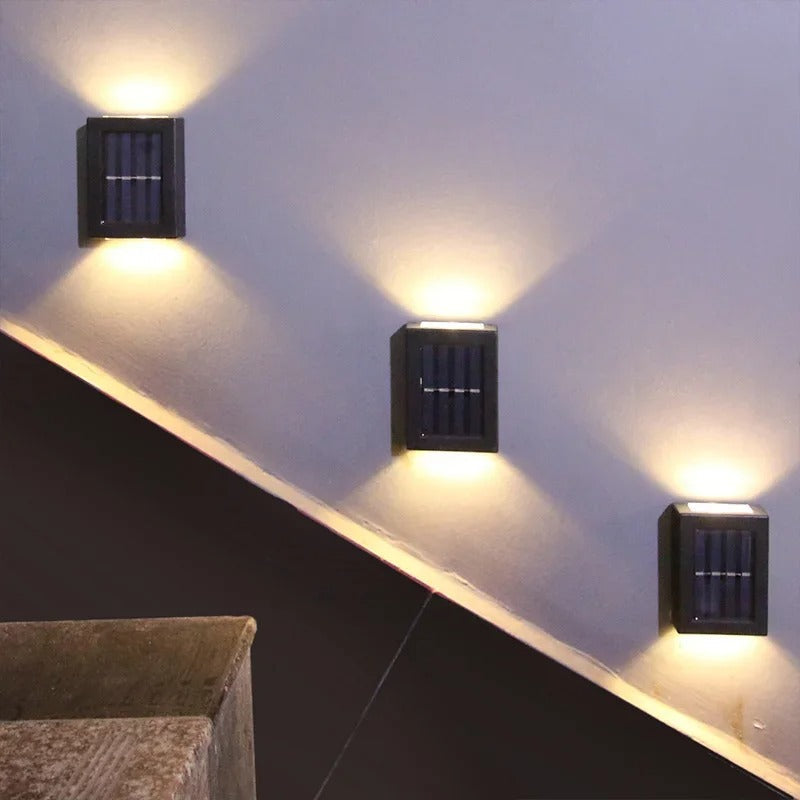 Applique Murale Extérieure avec LED Blanc Chaud – Lot de 4