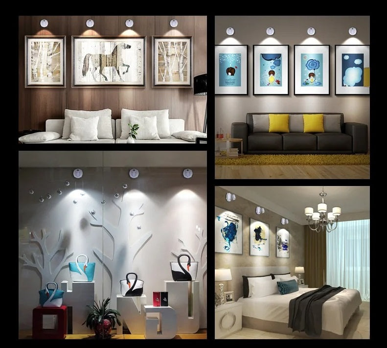 Projecteur LED sans fil avec fonction de gradation et télécommande