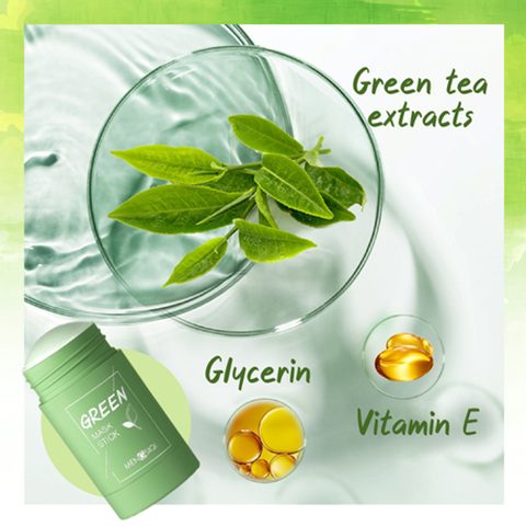 Stick Masque au Thé Vert Nettoyant en Profondeur pour Pores Purs
