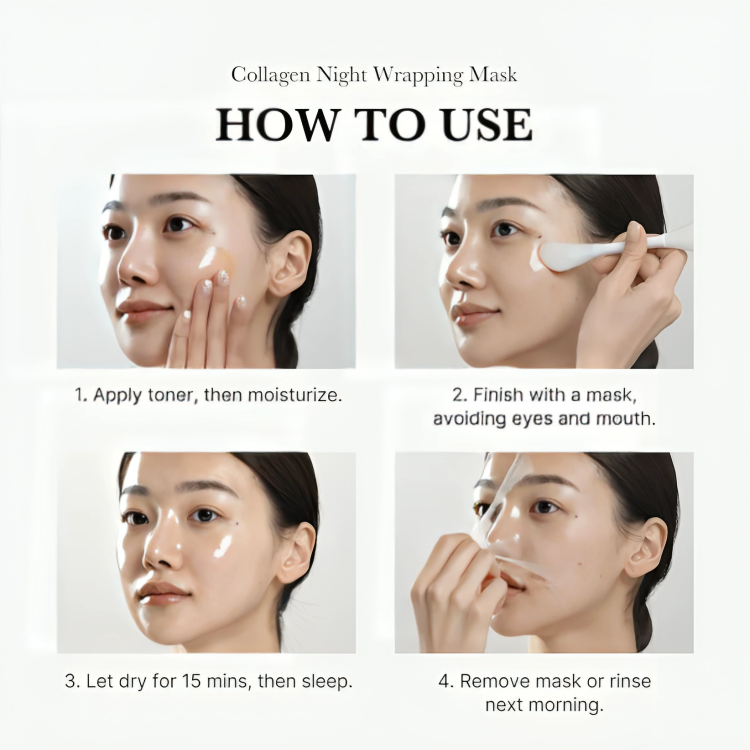 CollaGlow™ – Pour une peau fraîche, lisse et soignée au réveil – sans résidus [1 + 1 Gratuit]