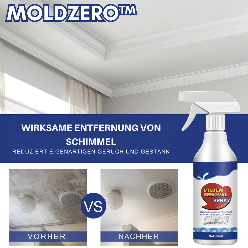 Spray Anti-Moisissures Action Rapide pour Murs, Joints et Surfaces