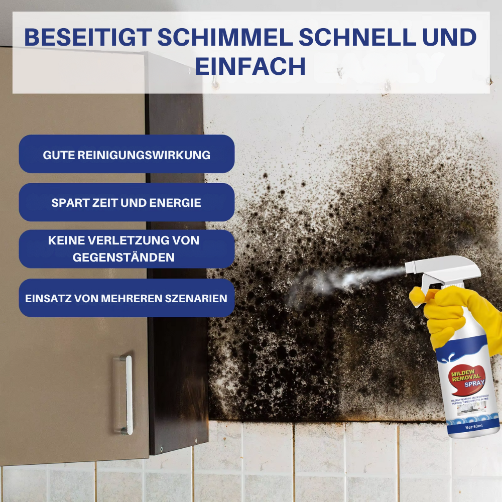 Spray Anti-Moisissures Action Rapide pour Murs, Joints et Surfaces