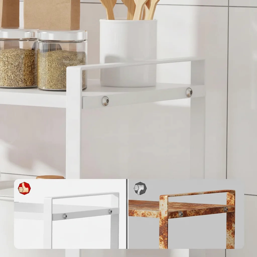Organiseur de cuisine en métal – Étagère pour épices et bocaux