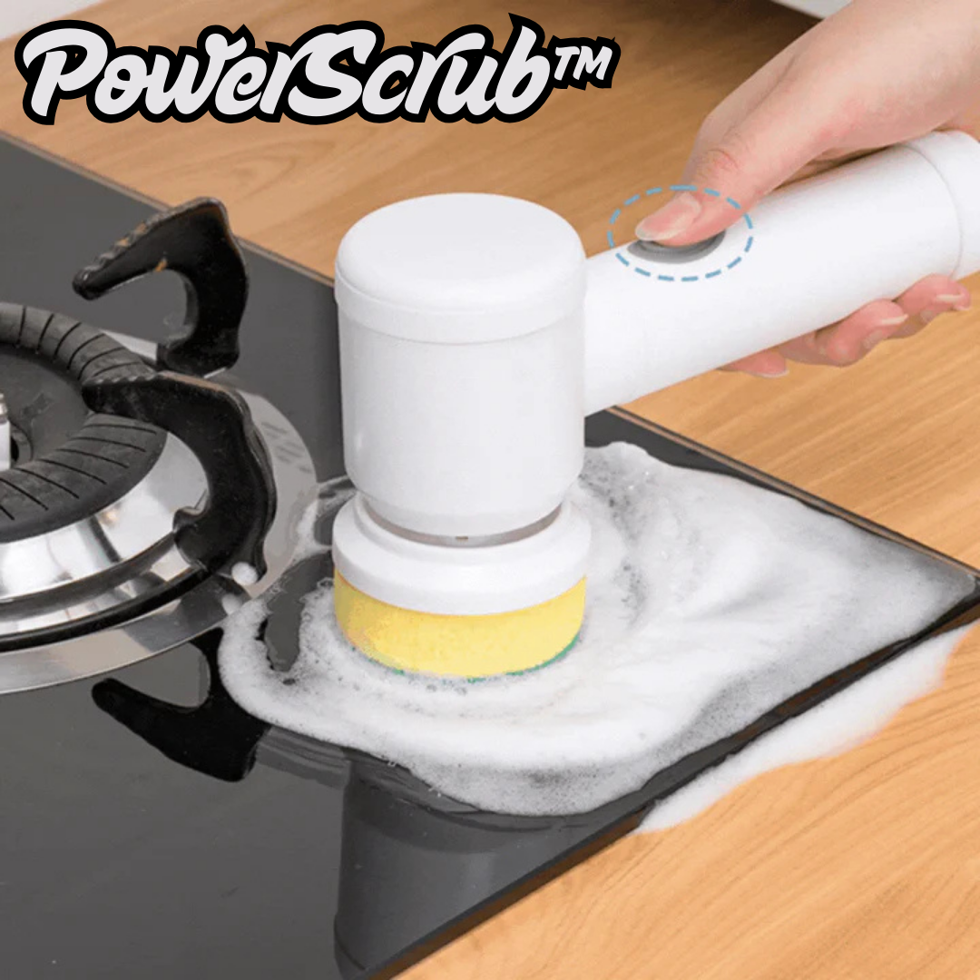 PowerScrub™ – Brosse de nettoyage électrique pour une propreté sans effort [50 % de réduction]