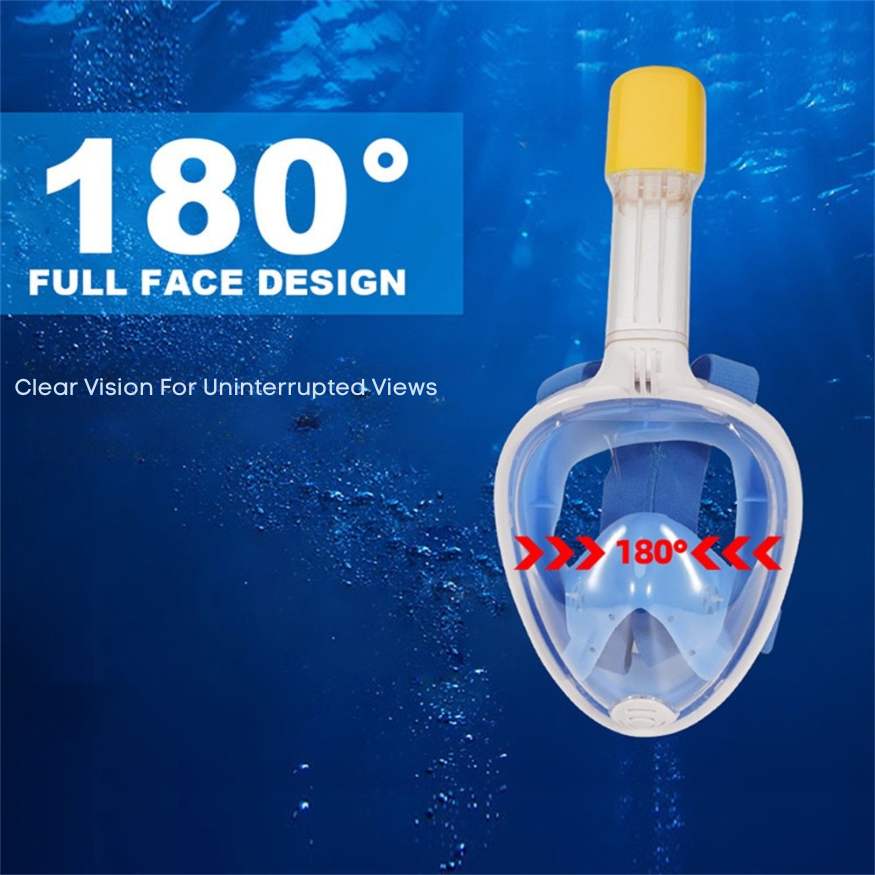Masque de Snorkeling Anti-Buée en Verre Trempé et Silicone