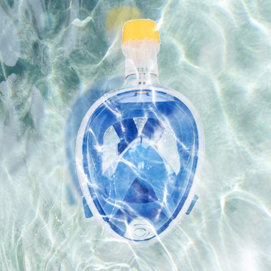 Masque de Snorkeling Anti-Buée en Verre Trempé et Silicone