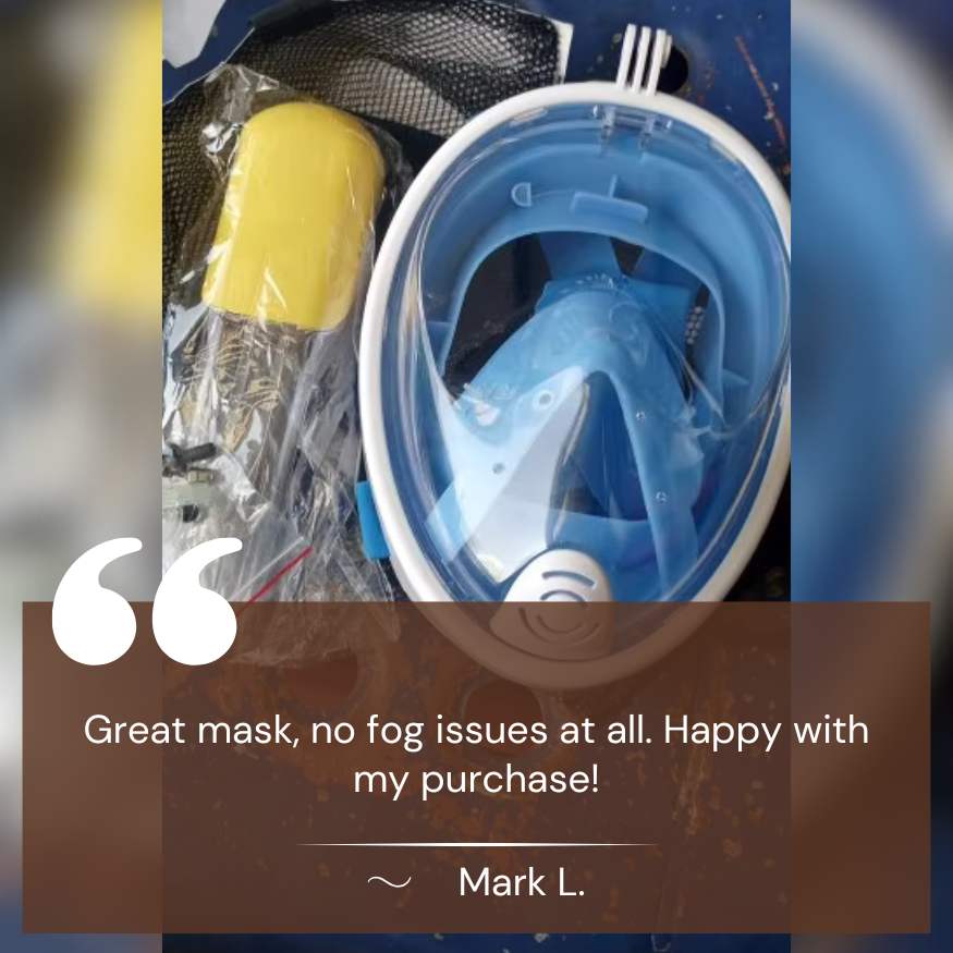 Masque de Snorkeling Anti-Buée en Verre Trempé et Silicone