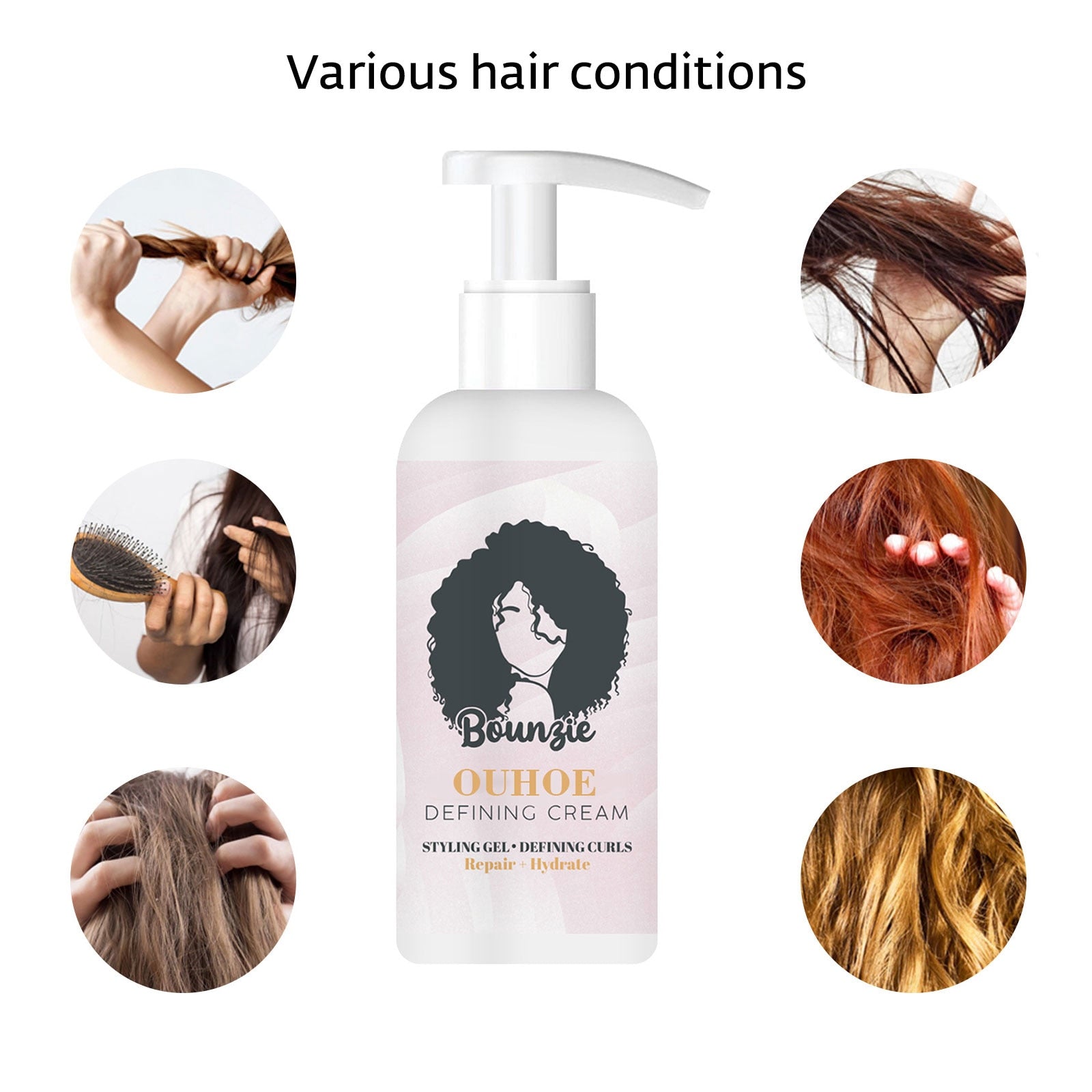 BouncyCurls™ – Crème capillaire pour plus de volume et de souplesse [1 + 1 Gratuit]