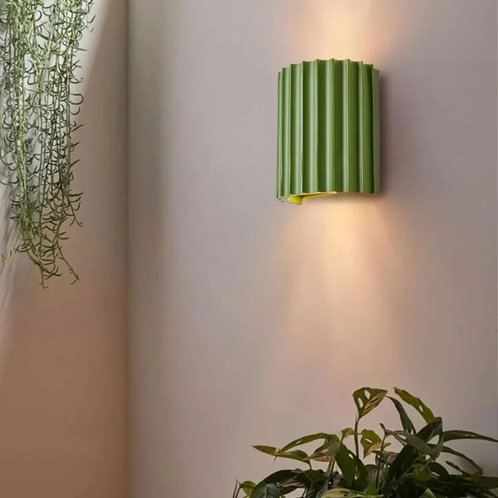 Applique murale en résine nervurée style Boho pour intérieurs