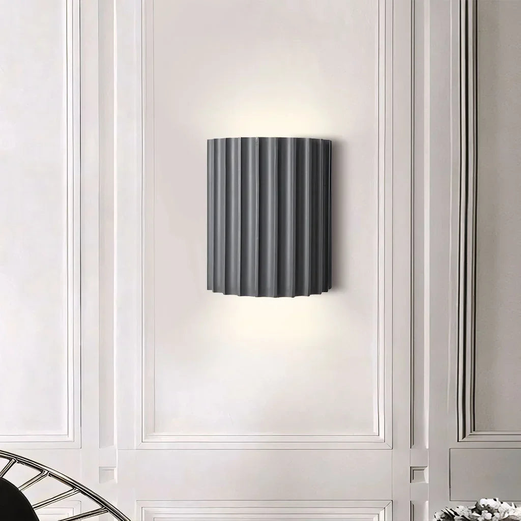 Applique murale en résine nervurée style Boho pour intérieurs