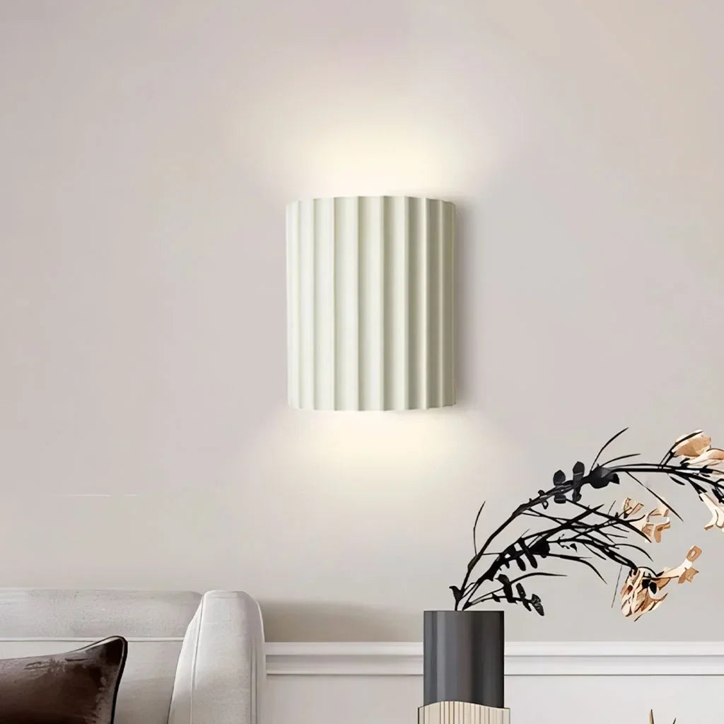 Applique murale en résine nervurée style Boho pour intérieurs
