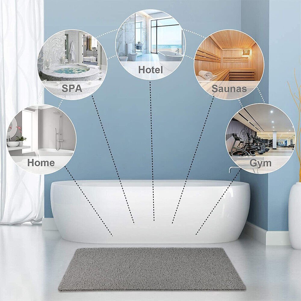 Tapis Antidérapant pour Douche et Baignoire en PVC 50×80 cm