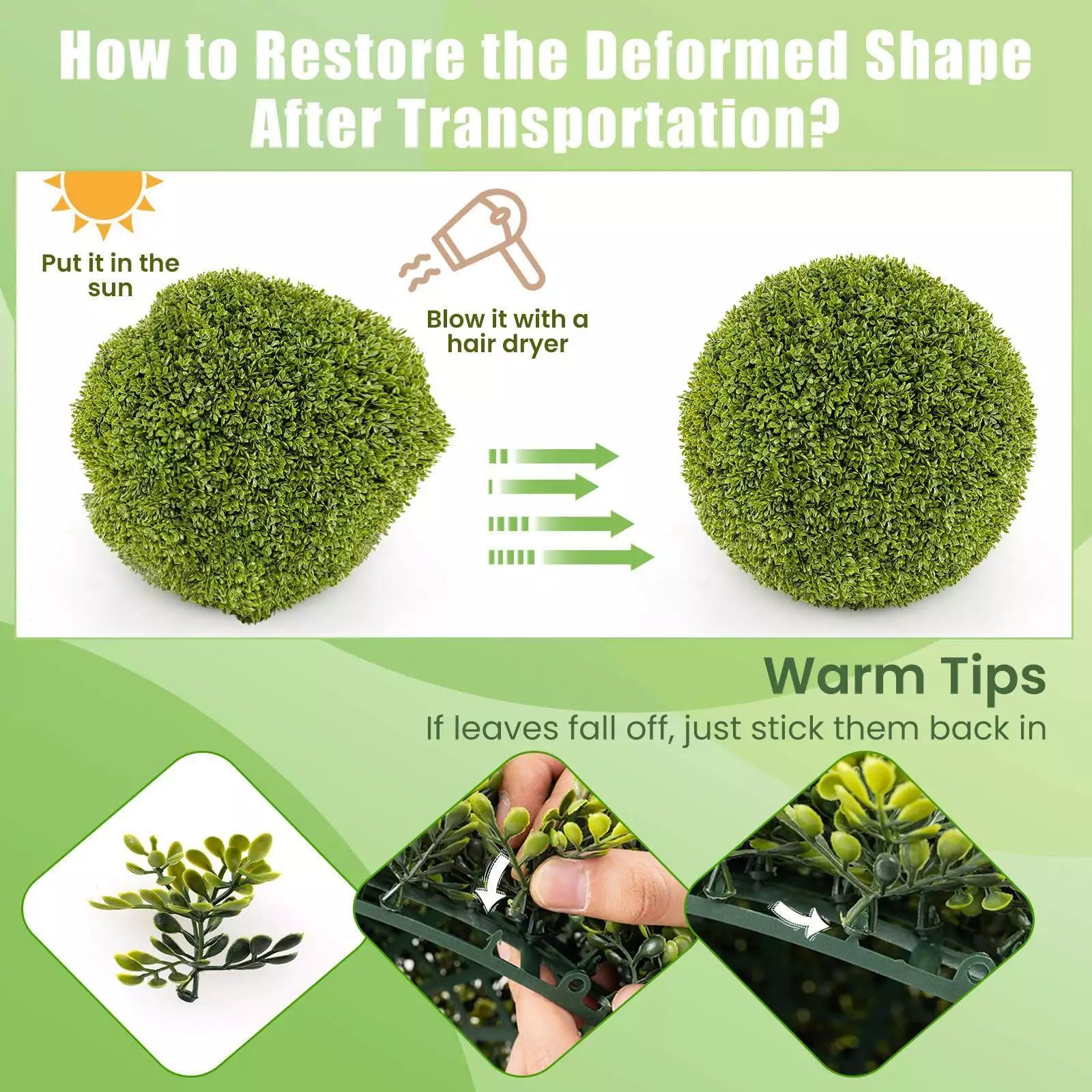 GreenSphere™ – Charme toujours vert pour la maison, le jardin et le balcon [1 + 1 Gratuit]