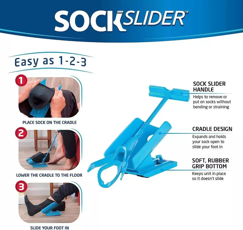 SockSlider™ – Enfilez vos chaussettes facilement et confortablement ! [50 % de réduction]
