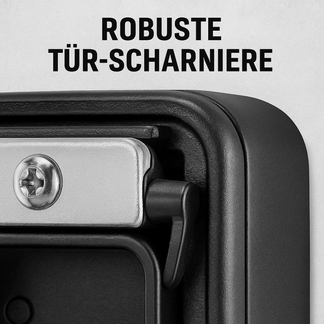 Coffre à clés à combinaison numérique – résistant aux intempéries et fixation murale