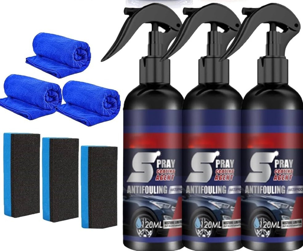 Spray Lustrant Voiture 3-en-1 – Nettoyant, Polish et Protection Auto