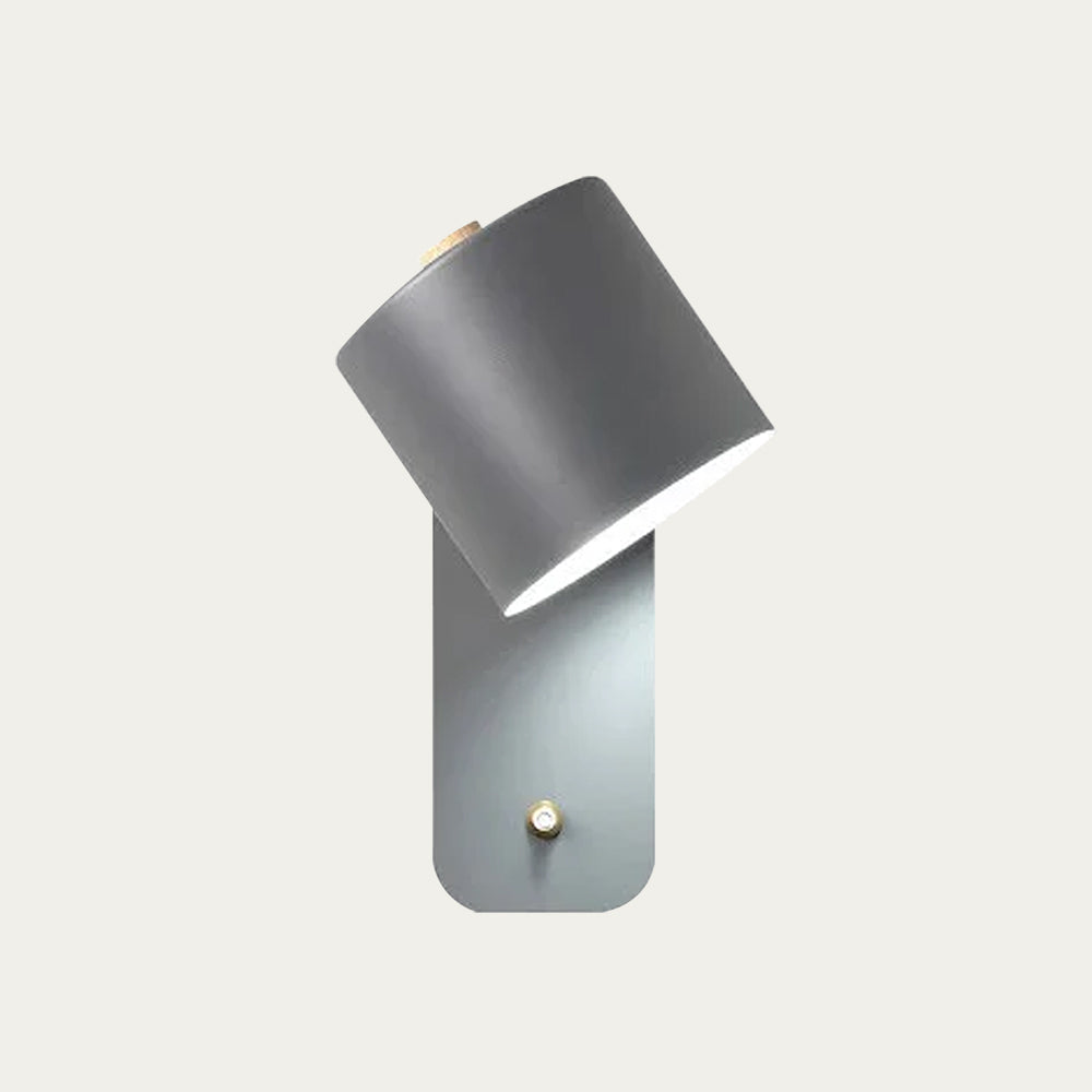 Applique murale cylindrique orientable avec rotation 180° pour lecture