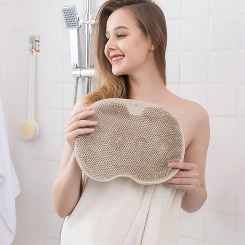 Tapis de Massage pour Pieds en Silicone avec 500+ Poils et Ventouses pour la