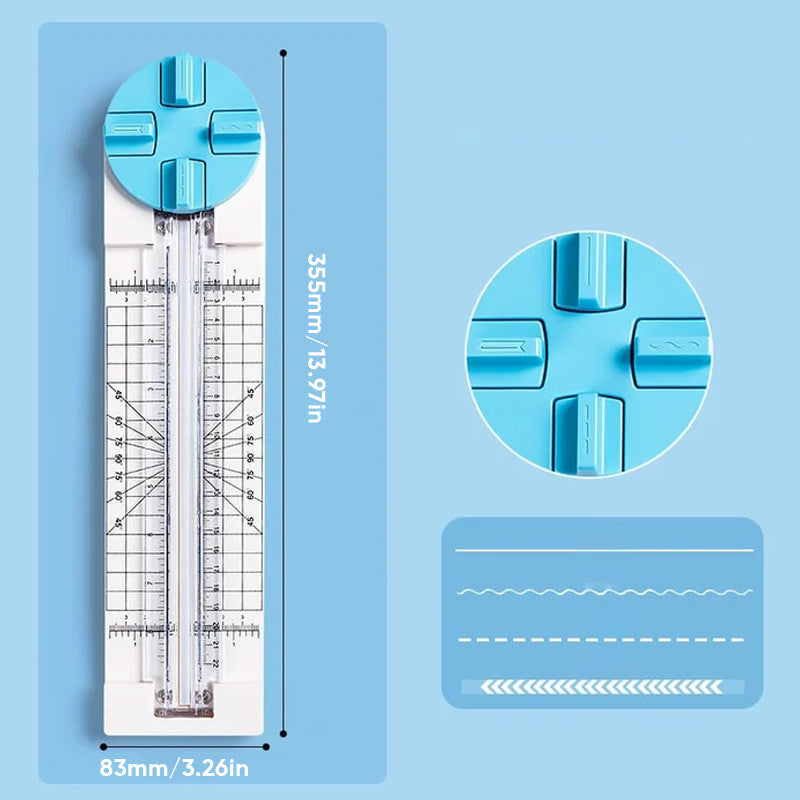 Massicot 4-en-1 pour Découpe Papier, Carton et Loisirs Créatifs