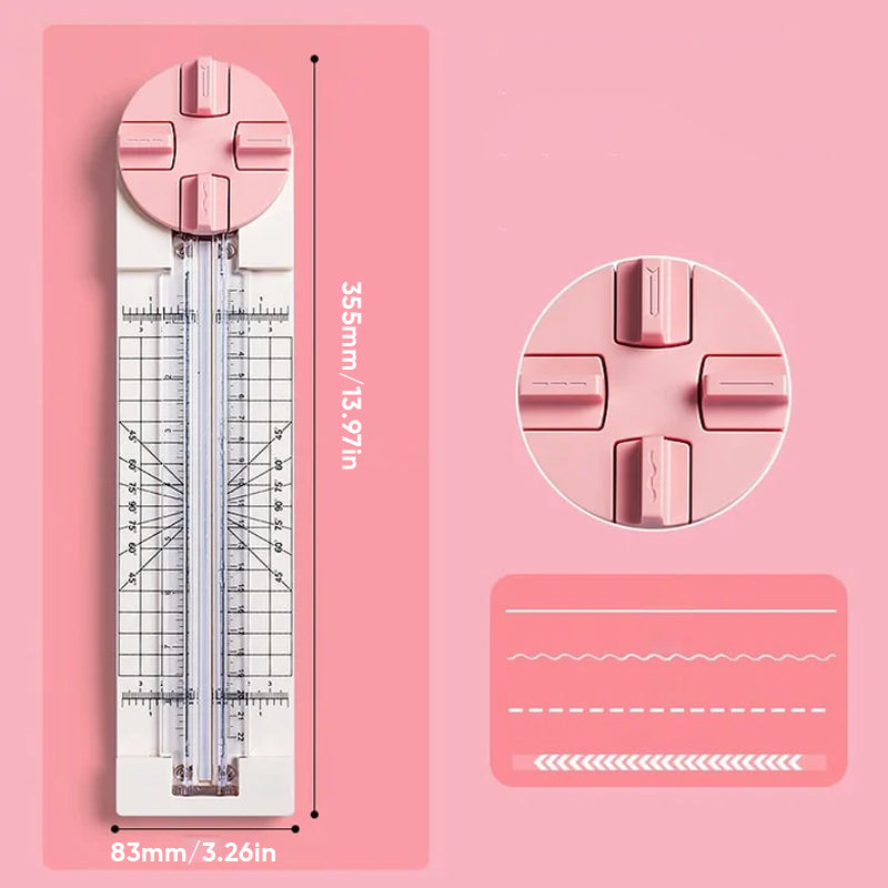Massicot 4-en-1 pour Découpe Papier, Carton et Loisirs Créatifs