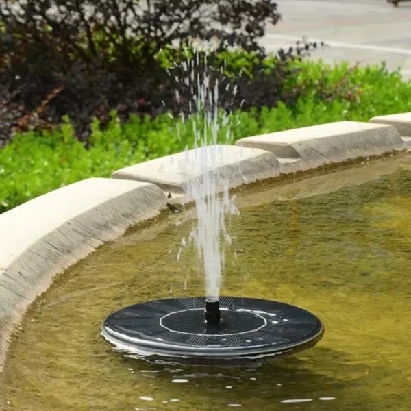 Fontaine à Oiseaux Solaire pour Jardin, Balcon et Étang