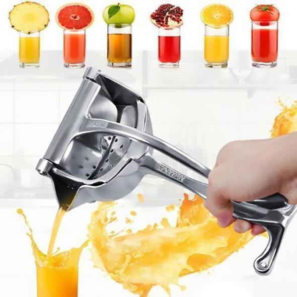 Presse-fruits manuel à levier en acier inoxydable – Agrumes et baies