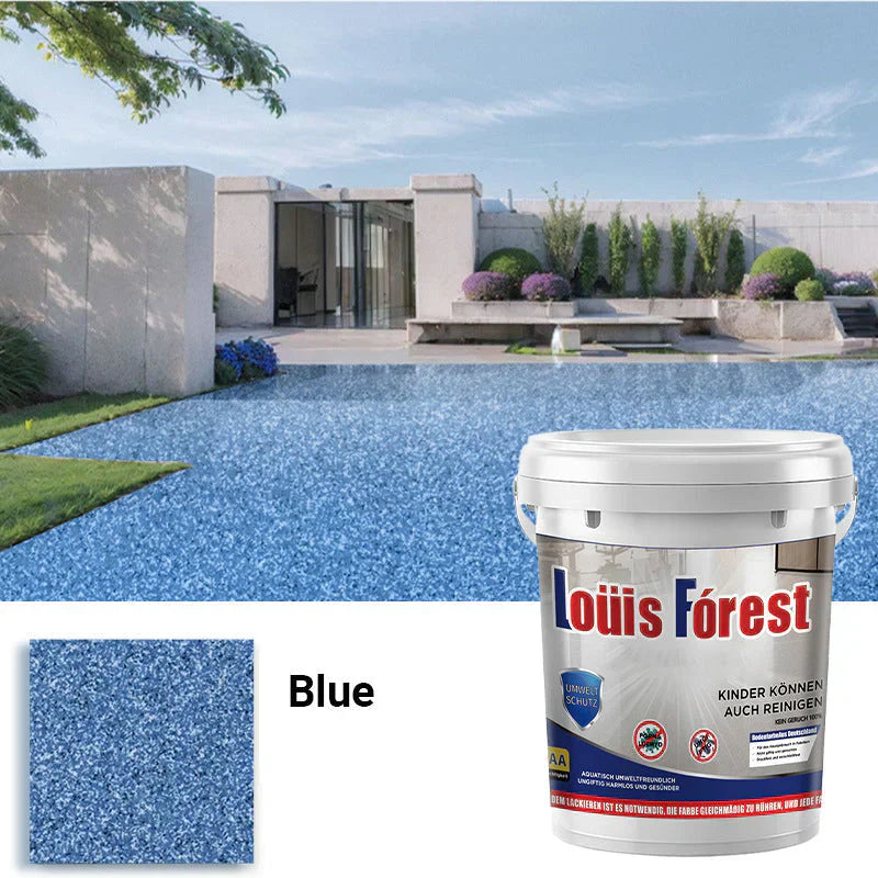 Revêtement de Sol Époxy Antidérapant Effet Marbre Brillant
