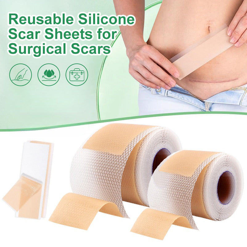 Scarify™ – Pansements en silicone réutilisables pour des cicatrices estompées et une peau impeccable [1 + 1 Gratuit]